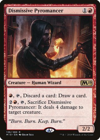 Dismissive Pyromancer [Core Set 2019] | Exor Games Bridgewater