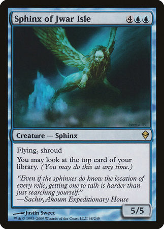 Sphinx of Jwar Isle [Zendikar] | Exor Games Bridgewater