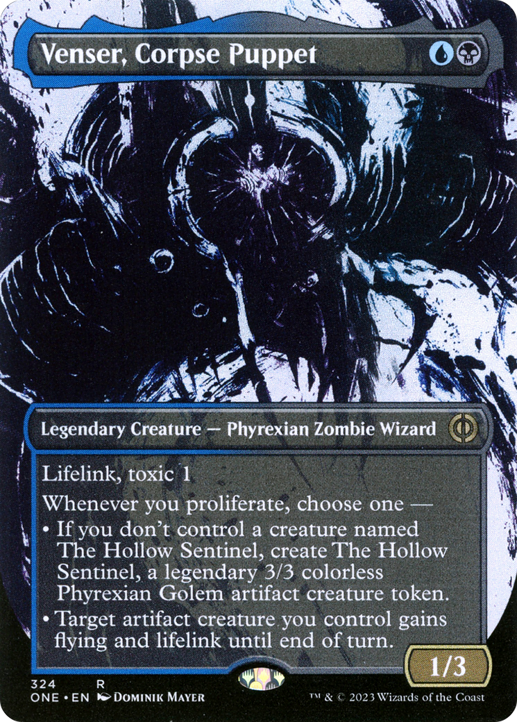 Venser, Corpse Puppet (Borderless Ichor) [Phyrexia: All Will Be One] | Exor Games Bridgewater