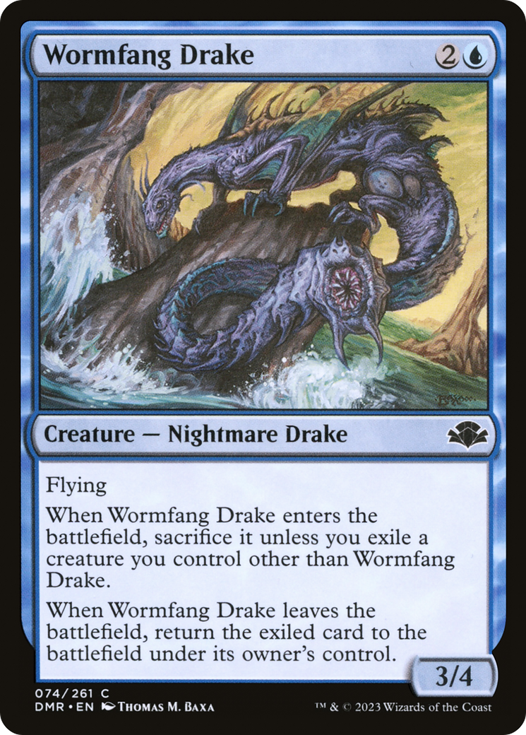 Wormfang Drake [Dominaria Remastered] | Exor Games Bridgewater