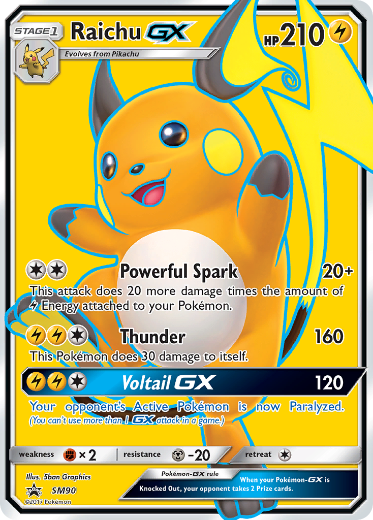 Raichu GX (SM90) [Sun & Moon: Black Star Promos] | Exor Games Bridgewater