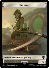 Halfling // Treasure Token [The Lord of the Rings: Tales of Middle-Earth Commander Tokens] | Exor Games Bridgewater