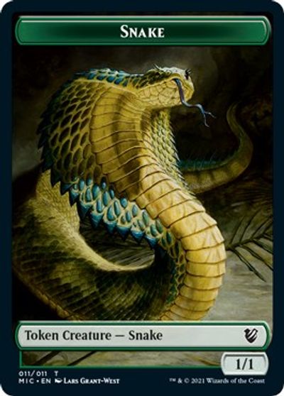 Spirit // Snake Double-sided Token [Innistrad: Midnight Hunt Commander] | Exor Games Bridgewater