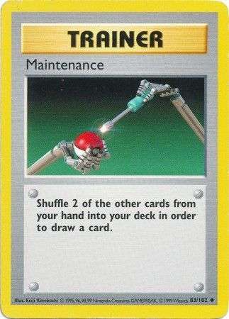 Maintenance (83/102) [Base Set Shadowless Unlimited] | Exor Games Bridgewater