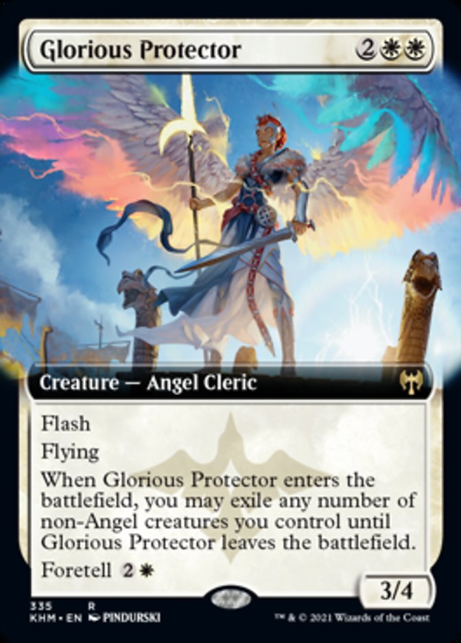 Glorious Protector (Extended Art) [Kaldheim] | Exor Games Bridgewater