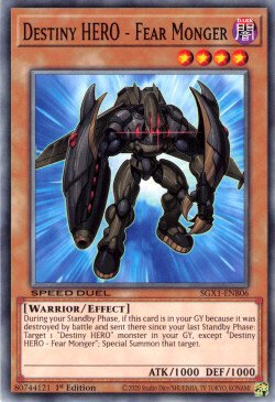 Destiny HERO - Fear Monger [SGX1-ENB06] Common | Exor Games Bridgewater