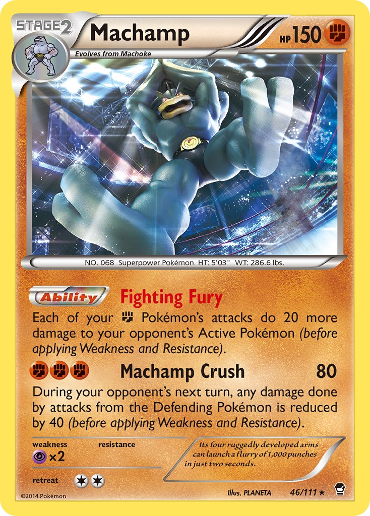 Machamp (46/111) (Cosmos Holo) (Blister Exclusive) [XY: Furious Fists] | Exor Games Bridgewater