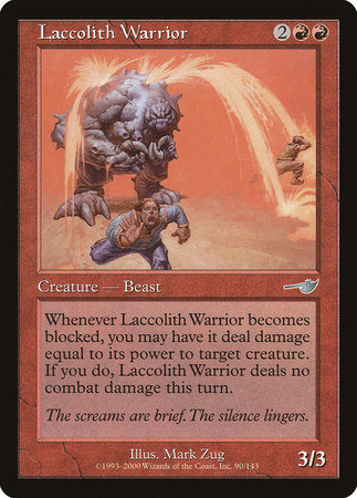 Laccolith Warrior [Nemesis] | Exor Games Bridgewater