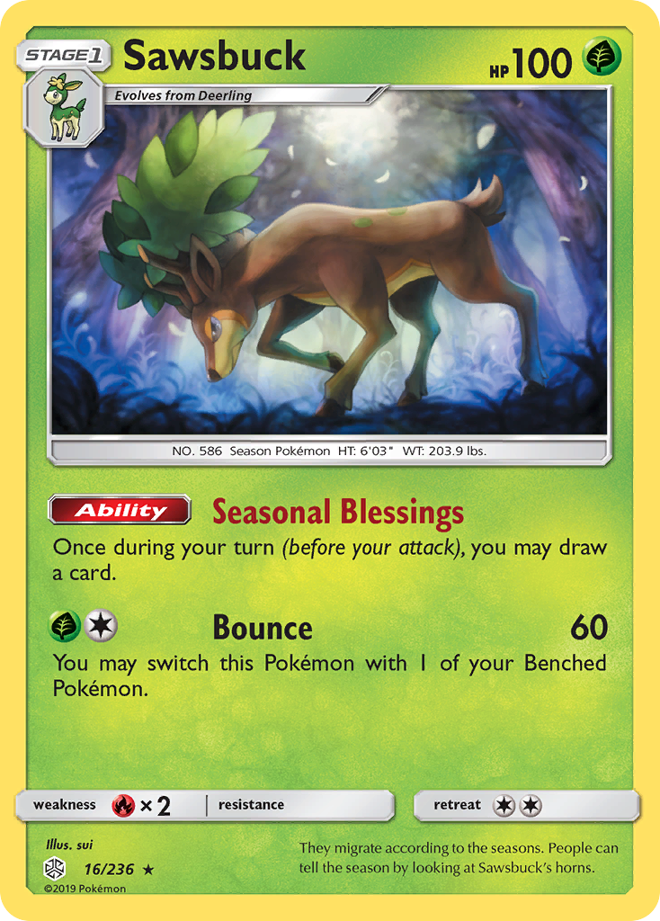 Sawsbuck (16/236) [Sun & Moon: Cosmic Eclipse] | Exor Games Bridgewater