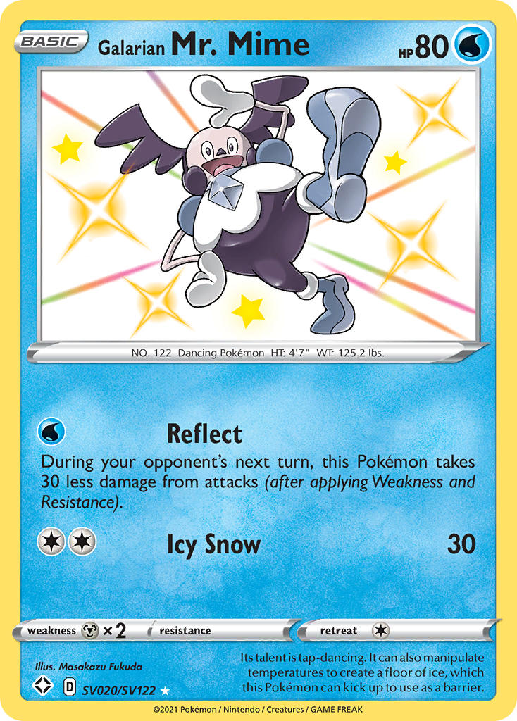 Galarian Mr. Mime (SV020/SV122) [Sword & Shield: Shining Fates] | Exor Games Bridgewater