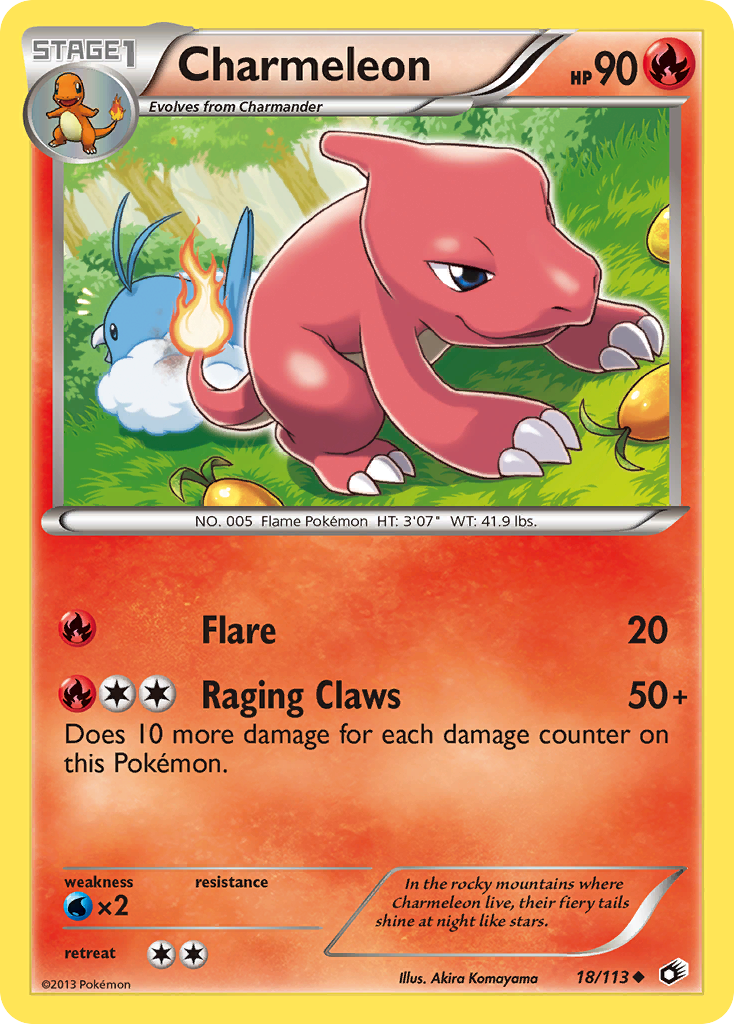 Charmeleon (18/113) [Black & White: Legendary Treasures] | Exor Games Bridgewater