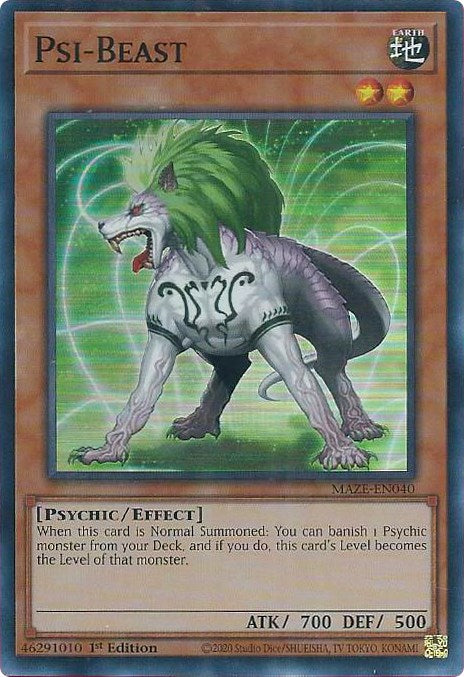 Psi-Beast [MAZE-EN040] Super Rare | Exor Games Bridgewater