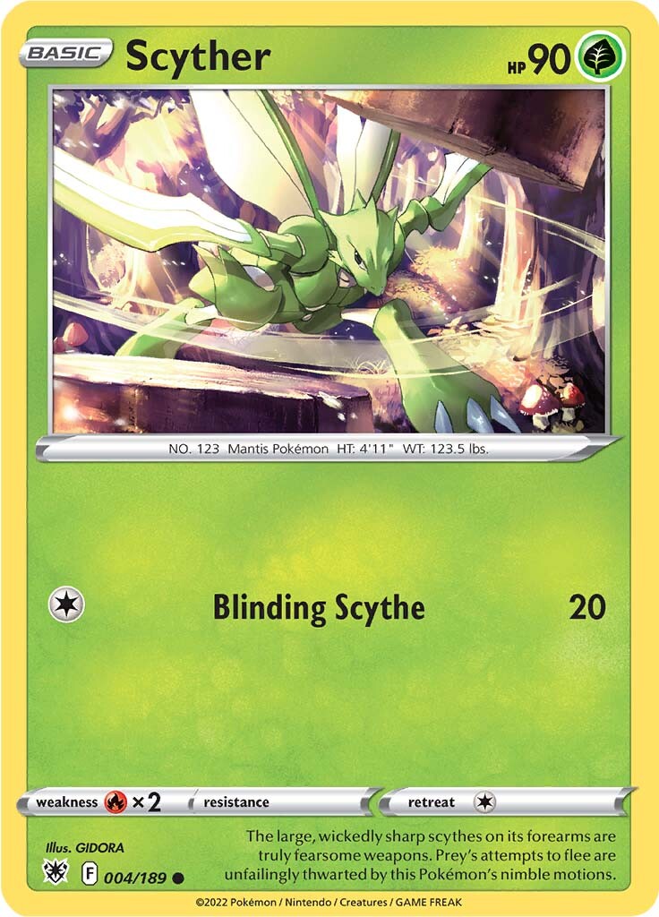 Scyther (004/189) [Sword & Shield: Astral Radiance] | Exor Games Bridgewater