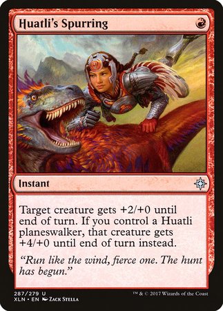 Huatli's Spurring [Ixalan] | Exor Games Bridgewater