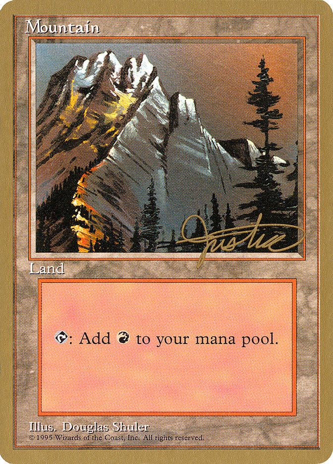 Mountain (mj373) (Mark Justice) [Pro Tour Collector Set] | Exor Games Bridgewater