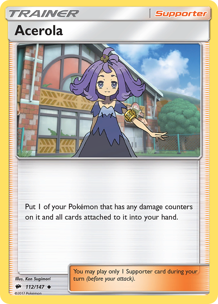 Acerola (112/147) [Sun & Moon: Burning Shadows] | Exor Games Bridgewater