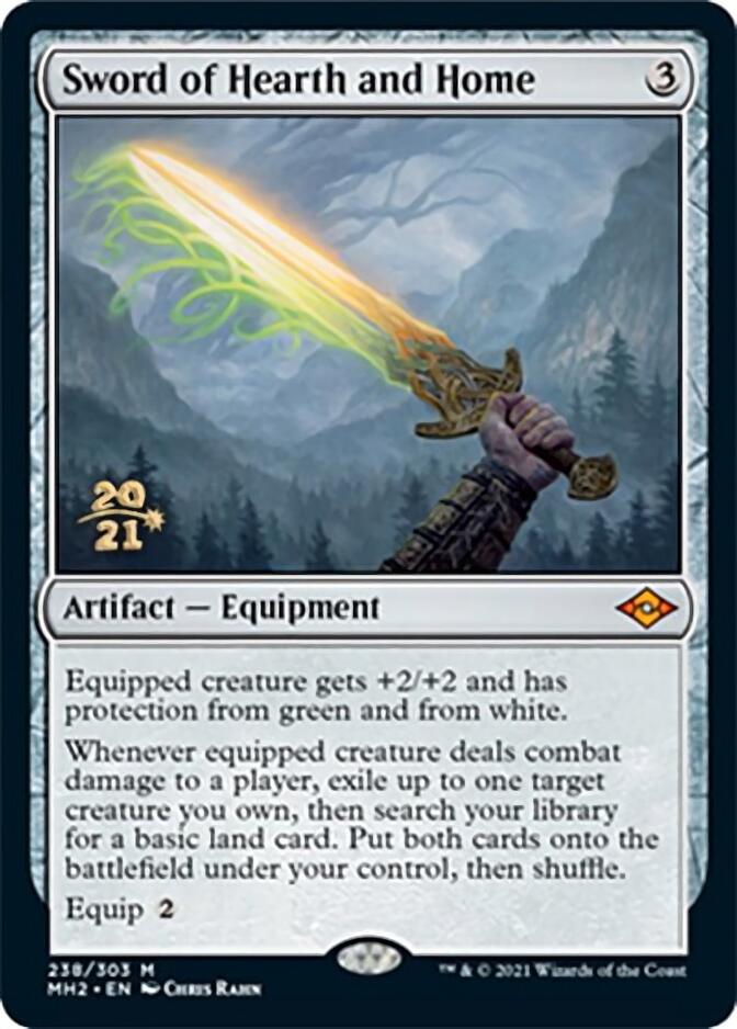 Sword of Hearth and Home [Modern Horizons 2 Prerelease Promos] | Exor Games Bridgewater