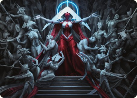 Elesh Norn, Mother of Machines Art Card [Phyrexia: All Will Be One Art Series] | Exor Games Bridgewater