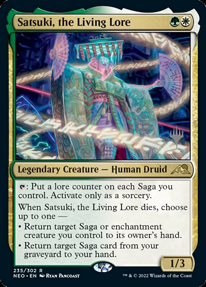 Satsuki, the Living Lore (Promo Pack) [Kamigawa: Neon Dynasty Promos] | Exor Games Bridgewater