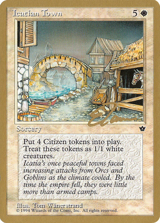 Icatian Town (Eric Tam) [Pro Tour Collector Set] | Exor Games Bridgewater