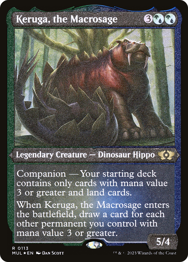 Keruga, the Macrosage (Foil Etched) [Multiverse Legends] | Exor Games Bridgewater