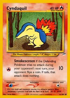 Cyndaquil (61/105) [Neo Destiny Unlimited] | Exor Games Bridgewater