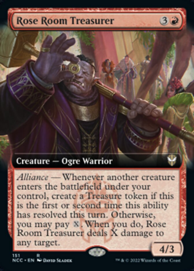 Rose Room Treasurer (Extended Art) [Streets of New Capenna Commander] | Exor Games Bridgewater