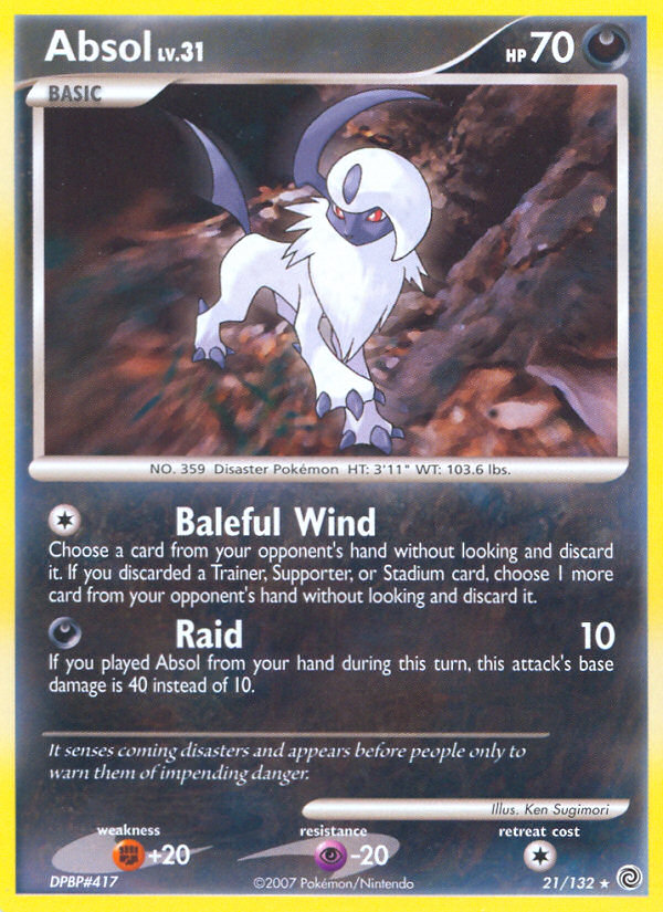 Absol (21/132) [Diamond & Pearl: Secret Wonders] | Exor Games Bridgewater