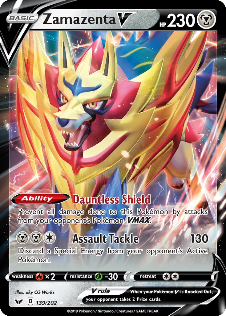 Zamazenta V (139/202) [Sword & Shield: Base Set] | Exor Games Bridgewater