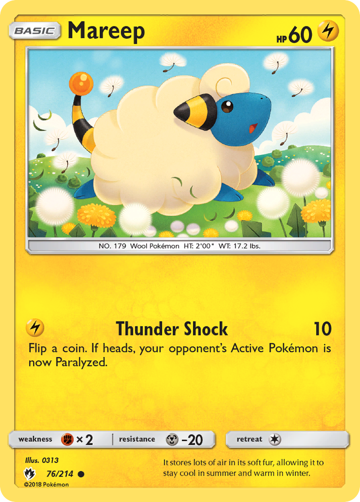 Mareep (76/214) [Sun & Moon: Lost Thunder] | Exor Games Bridgewater