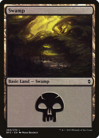 Swamp (260) [Battle for Zendikar] | Exor Games Bridgewater