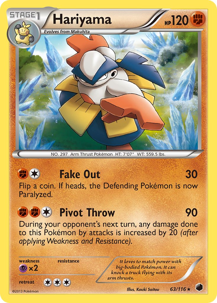 Hariyama (63/116) [Black & White: Plasma Freeze] | Exor Games Bridgewater