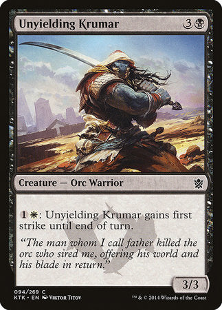 Unyielding Krumar [Khans of Tarkir] | Exor Games Bridgewater