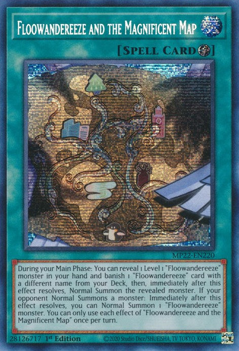 Floowandereeze and the Magnificent Map [MP22-EN220] Prismatic Secret Rare | Exor Games Bridgewater