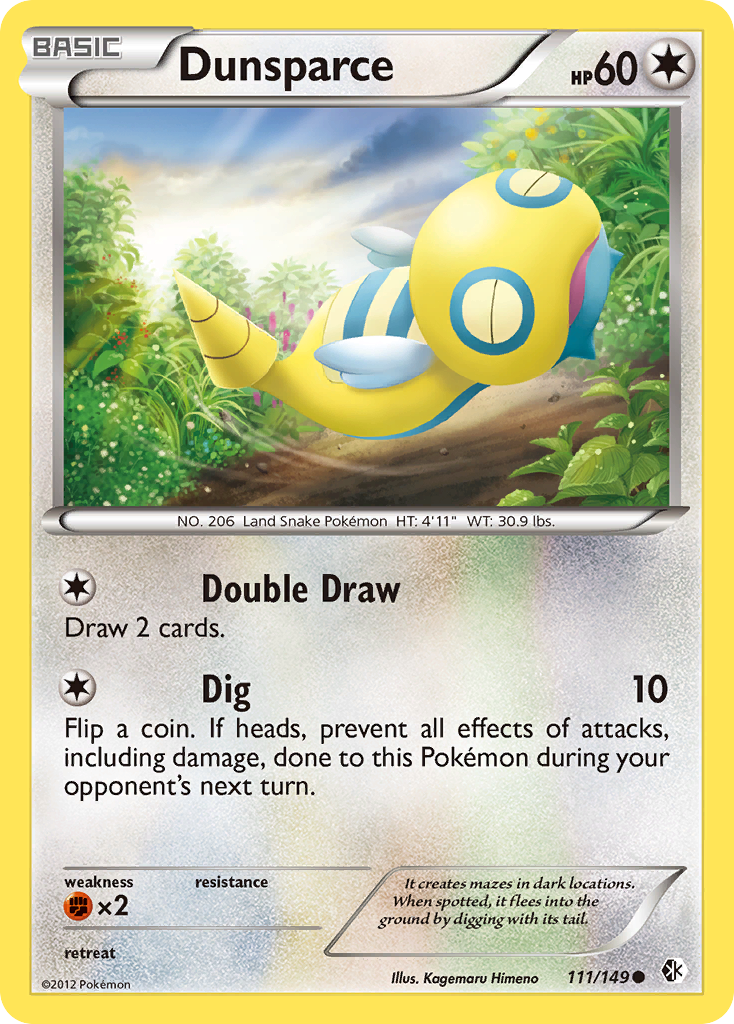 Dunsparce (111/149) [Black & White: Boundaries Crossed] | Exor Games Bridgewater