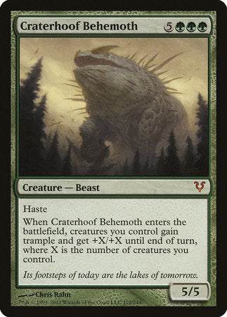 Craterhoof Behemoth [Avacyn Restored] | Exor Games Bridgewater