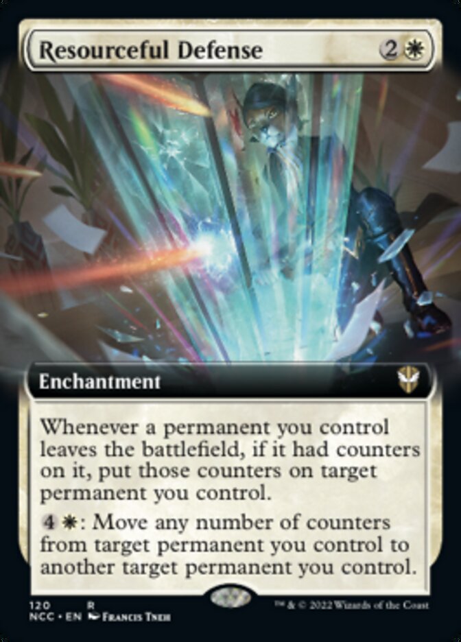 Resourceful Defense (Extended Art) [Streets of New Capenna Commander] | Exor Games Bridgewater