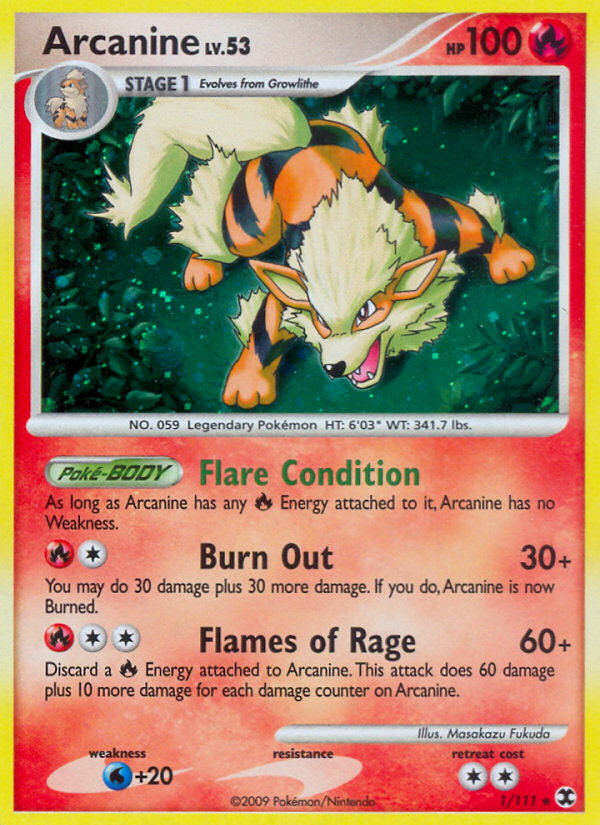 Arcanine (1/111) [Platinum: Rising Rivals] | Exor Games Bridgewater