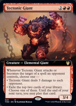 Tectonic Giant (Extended Art) [Theros Beyond Death] | Exor Games Bridgewater