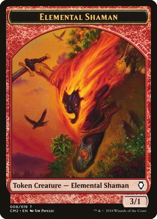 Elemental Shaman Token [Commander Anthology Volume II Tokens] | Exor Games Bridgewater