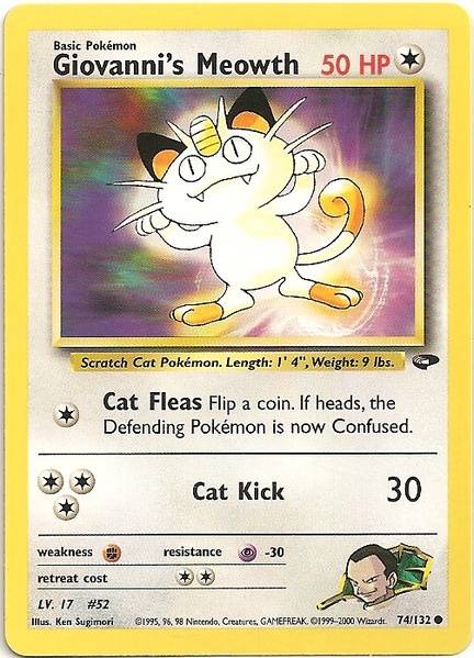 Giovanni's Meowth (74/132) [Gym Challenge Unlimited] | Exor Games Bridgewater