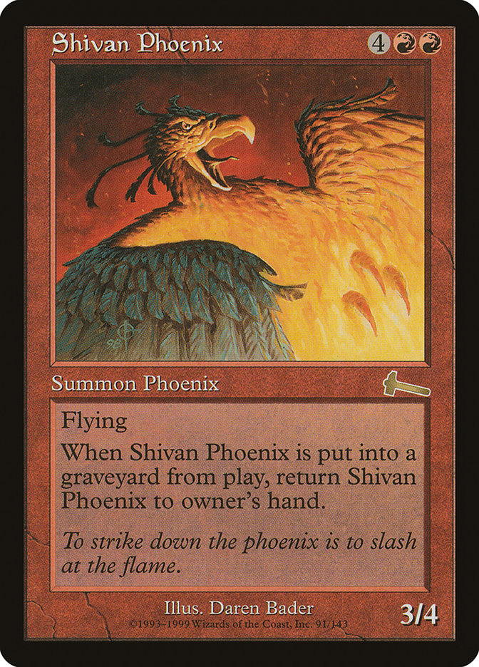 Shivan Phoenix [Urza's Legacy] | Exor Games Bridgewater