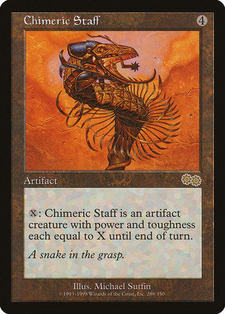 Chimeric Staff [Urza's Saga] | Exor Games Bridgewater