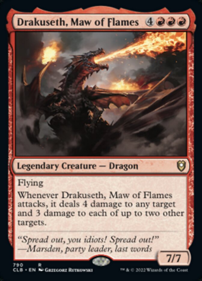 Drakuseth, Maw of Flames [Commander Legends: Battle for Baldur's Gate] | Exor Games Bridgewater