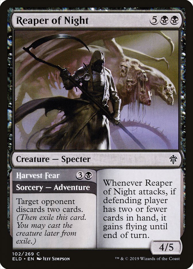 Reaper of Night // Harvest Fear [Throne of Eldraine] | Exor Games Bridgewater