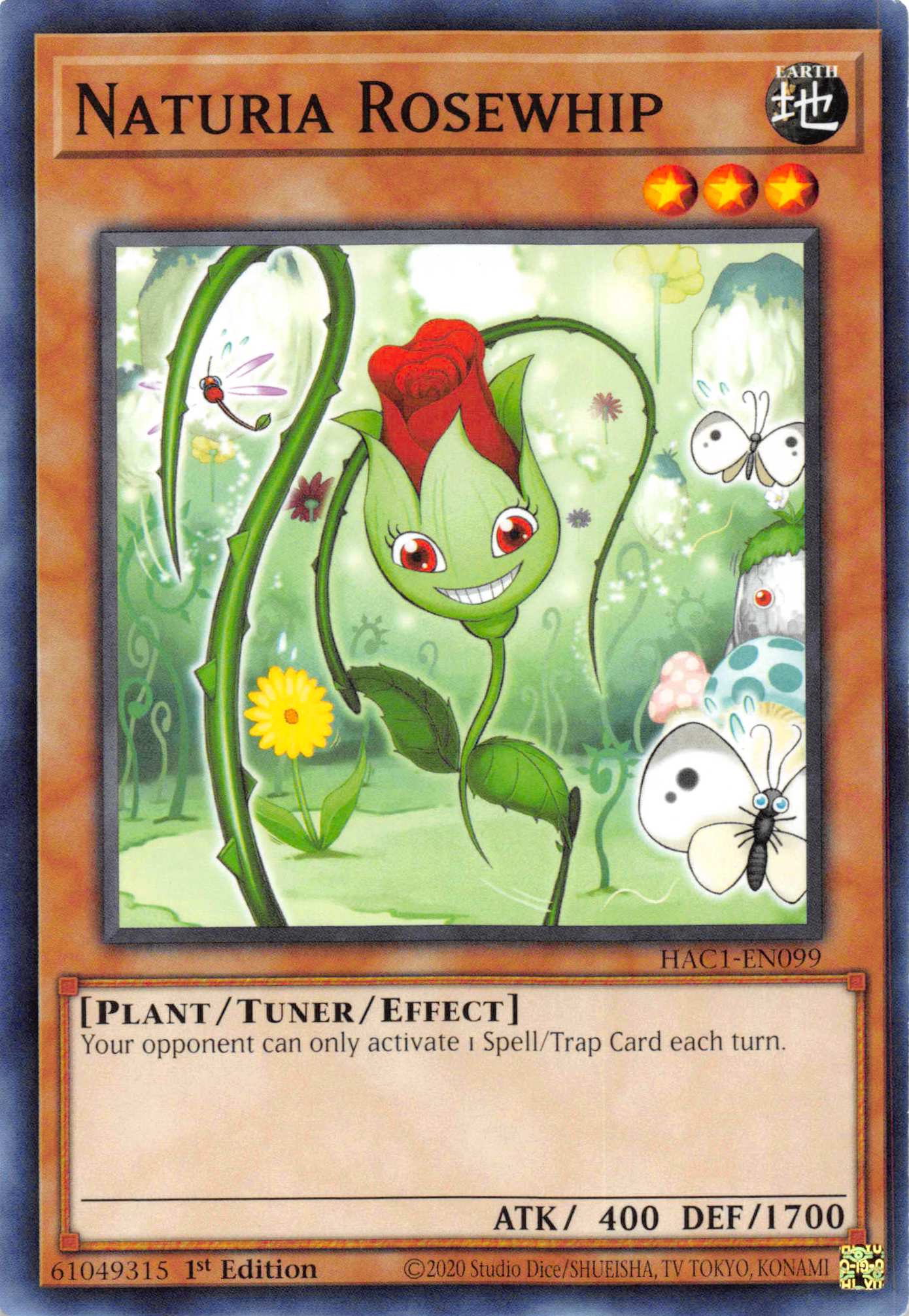 Naturia Rosewhip [HAC1-EN099] Common | Exor Games Bridgewater