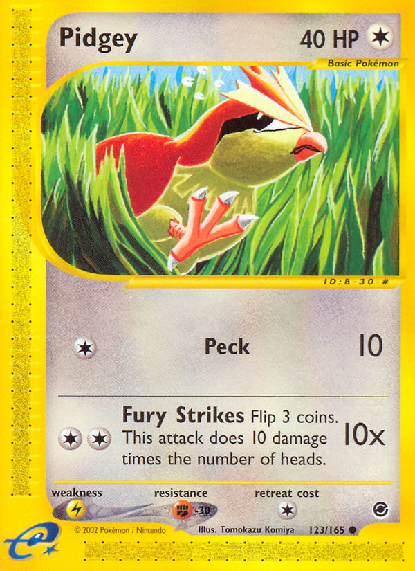 Pidgey (123/165) [Expedition: Base Set] | Exor Games Bridgewater