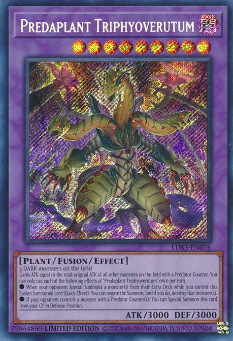 Predaplant Triphyoverutum [LDS3-EN076] Secret Rare | Exor Games Bridgewater