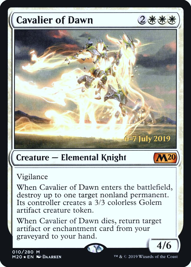 Cavalier of Dawn  [Core Set 2020 Prerelease Promos] | Exor Games Bridgewater