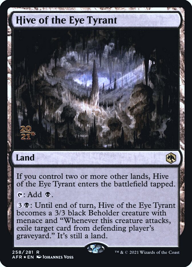 Hive of the Eye Tyrant [Dungeons & Dragons: Adventures in the Forgotten Realms Prerelease Promos] | Exor Games Bridgewater